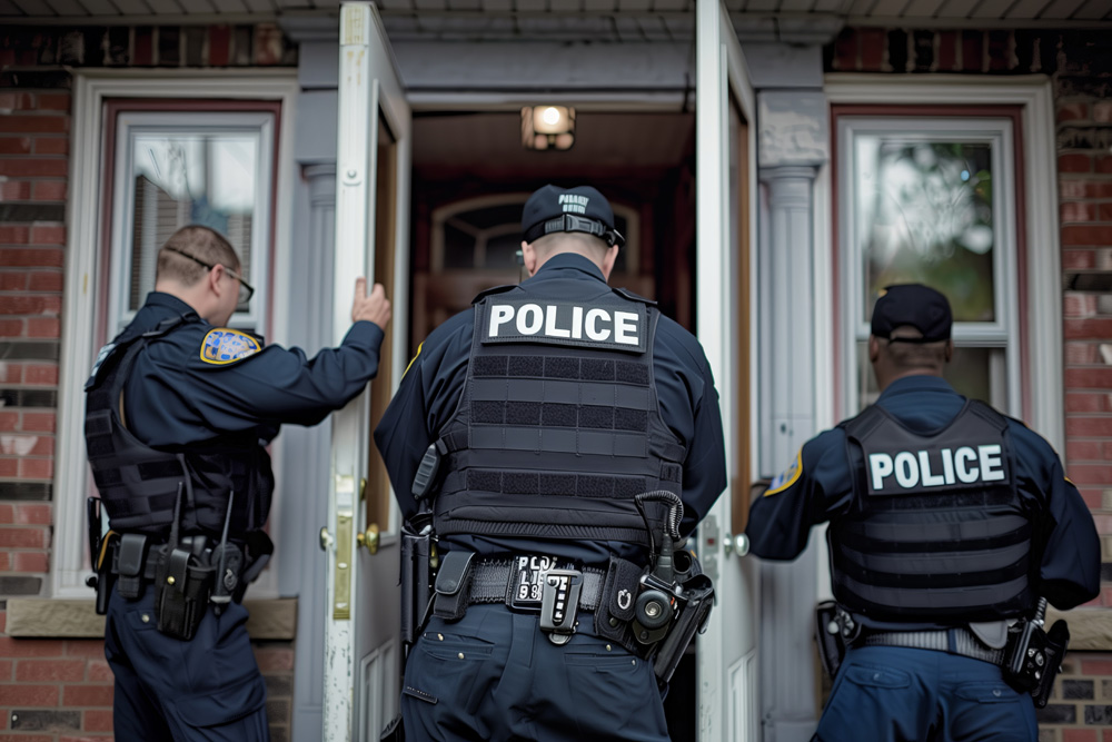 officers knocking